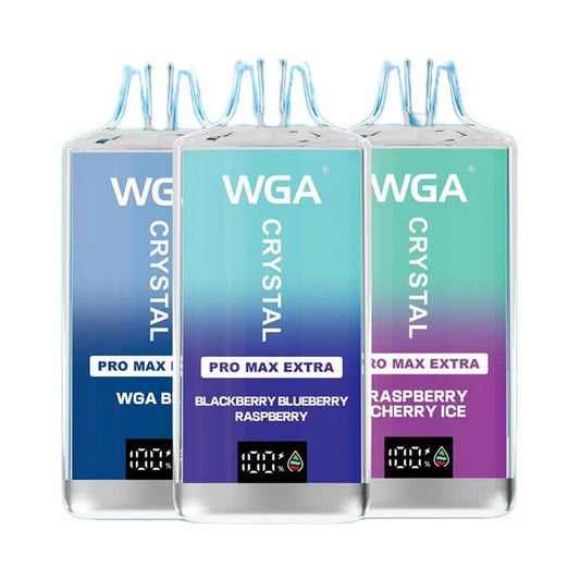 WGA Crystal Pro Max Extra 15000 Puffs Disposable Vape Wholesale-650mAh Battery,  Multiple Nicotine 15 Flavors