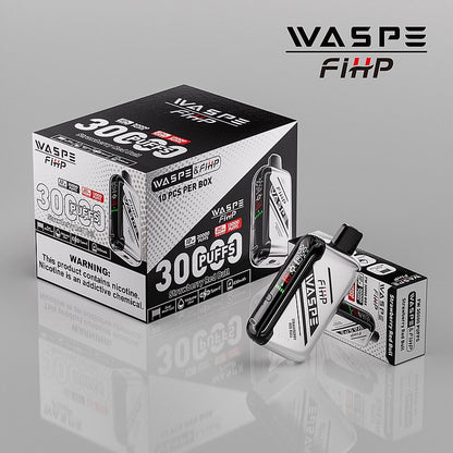 Waspe FIHP 30K Puffs Disposable Vape – LED Display, Adjustable Airflow, Dual Mesh Coils
