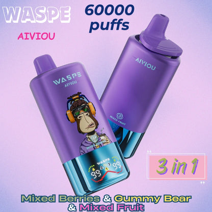 Waspe 3 in 1 60k puffs Factory Direct Supply Great sale