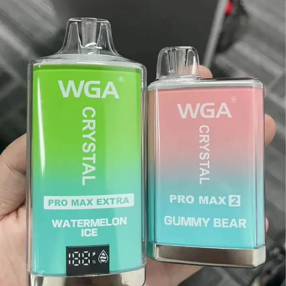 WGA Crystal PRO MAX EXTRA 15000 puffs Disposable Vape In Sales-850mAh Battery, 25ml E-liquid, Multiple Nicotine 30 Flavors