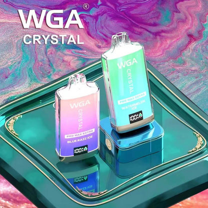WGA Crystal PRO MAX EXTRA 15000 puffs Disposable Vape In Sales-850mAh Battery, 25ml E-liquid, Multiple Nicotine 30 Flavors