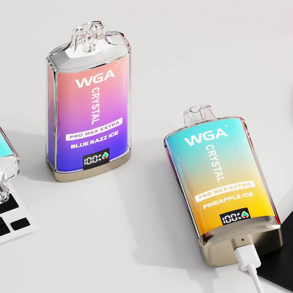 WGA Crystal PRO MAX EXTRA 15000 puffs Disposable Vape In Sales-850mAh Battery, 25ml E-liquid, Multiple Nicotine 30 Flavors