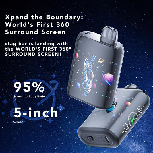 EU Warehouse Stagbar Pulse X 40000 Puffs Disposable Vape Wholesale-800 mAh Battery,35ml E-liquid,Multiple Nicotine 10Flavors
