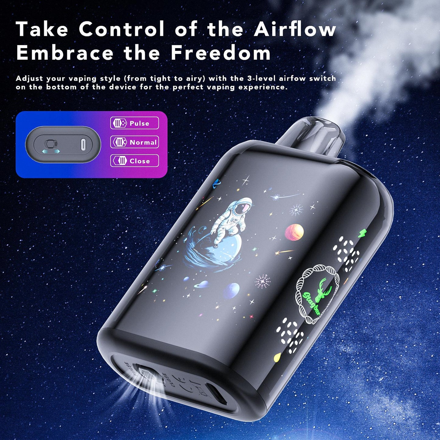 EU Warehouse Stagbar Pulse X 40000 Puffs Disposable Vape Wholesale-800 mAh Battery,35ml E-liquid,Multiple Nicotine 10Flavors