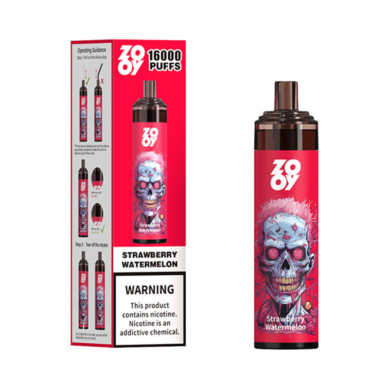 ZOOY TORNADO 16000 Puffs Disposable E-Cigarette – 26ml E-Liquid, Mesh Coil, Rechargeable, Adjustable Airflow