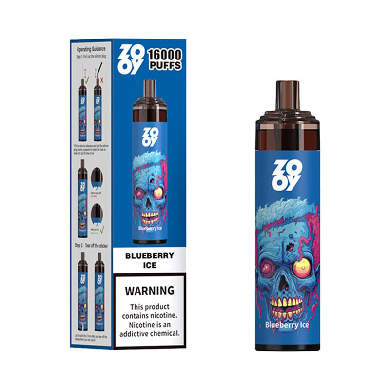 ZOOY TORNADO 16000 Puffs Disposable E-Cigarette – 26ml E-Liquid, Mesh Coil, Rechargeable, Adjustable Airflow