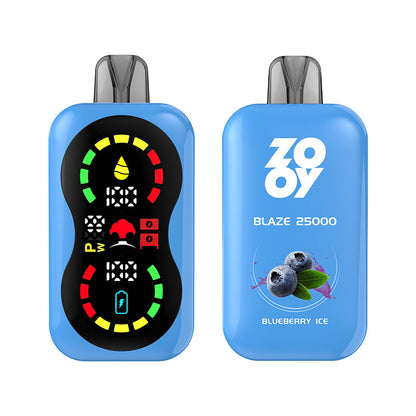 Zooy Blaze 25k Puff 25000 Pod Bar Digital Box Disposable Vape