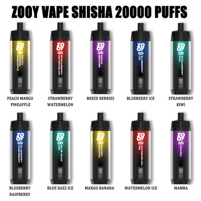 Zooy Shisha 20000 Puff DTL Disposable Vape Mesh Coil Fast Shipping 20K Puff