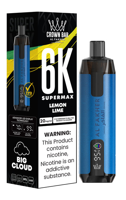 Al Fakher Supermax 6000 Puff Vape - Al Fakher Supermax 6k Puffs Disposable Vape