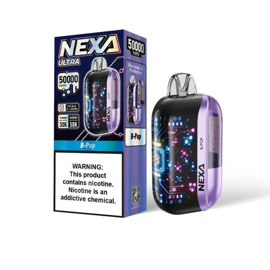 VOOPOO NEXA Ultra 50000 Vape - 20ml E-liquid, 5% Nicotine, 15 Flavors