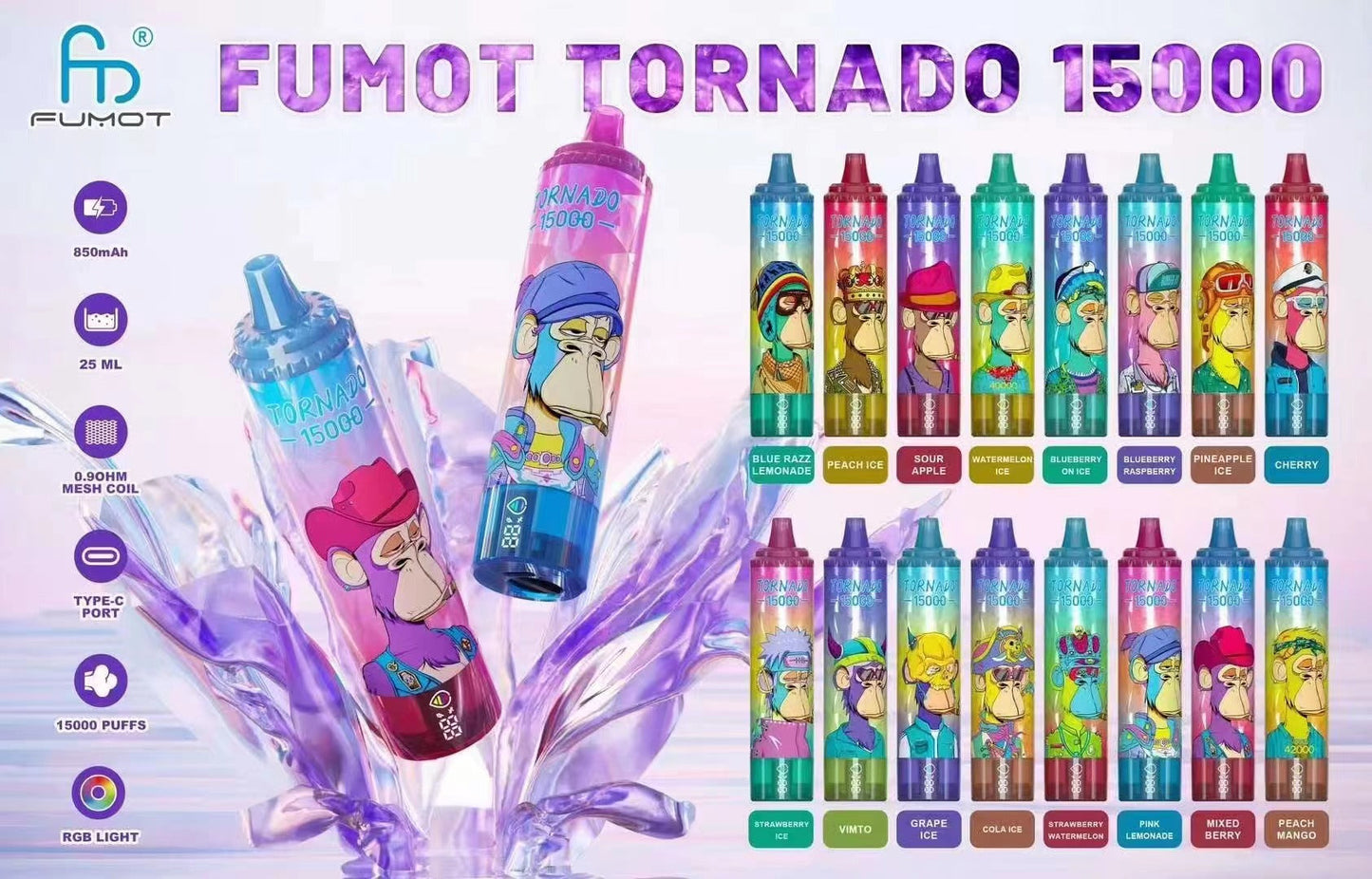 RandM FUMOT 15000 Puffs Disposable Vape Wholesale