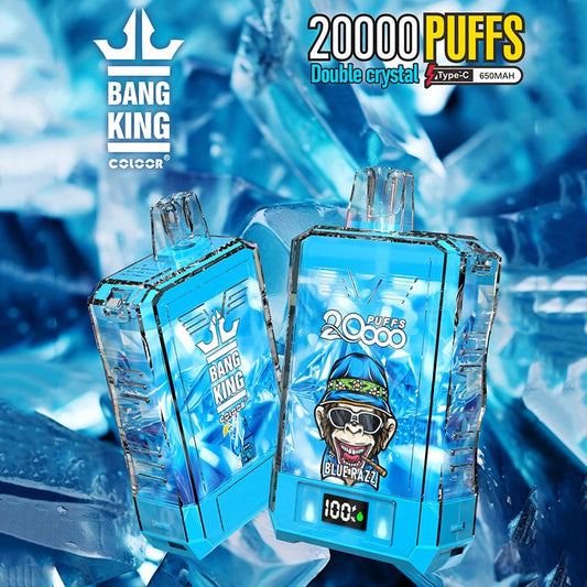 2024 Hot Sale Bang King 20000 Puffs Crystal E Cigarettes Disposable Vape Pen Bang E-cigs