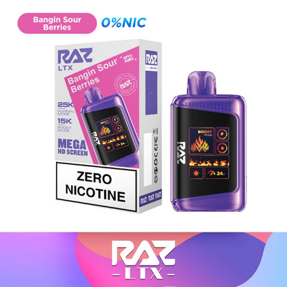 RAZ LTX 25K Nicotine Free Disposable Vape 0%