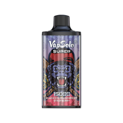 VapSolo Super 15K Puffs Disposable Vape | Ajustable Airflow,Mesh Coil,Type-C Port
