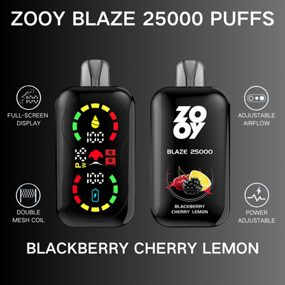 ZOOY BlAZE 25000 25K Puffs Airflow&Power Ajustable Disposable Vape