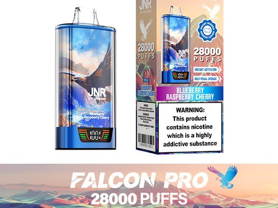 JNR Falcon Pro 28k Puffs Disposable Vape-950mAh Battery, 30ml E-liquid, Multiple Nicotine 19 Flavors