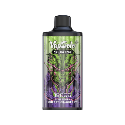 VapSolo Super 15K Puffs Disposable Vape | Ajustable Airflow,Mesh Coil,Type-C Port