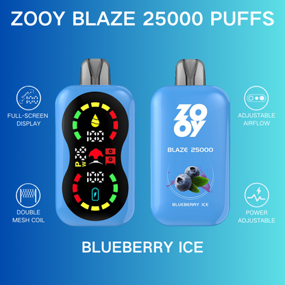 ZOOY BlAZE 25000 25K Puffs Airflow&Power Ajustable Disposable Vape