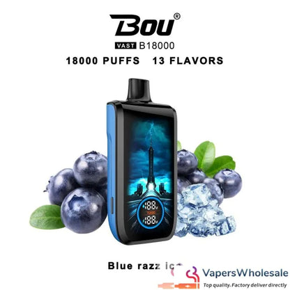 BOU VAST 18000 Puffs Disposable Vape Wholesale-22ml E-liquid，Multiple Nicotine 13 Flavors
