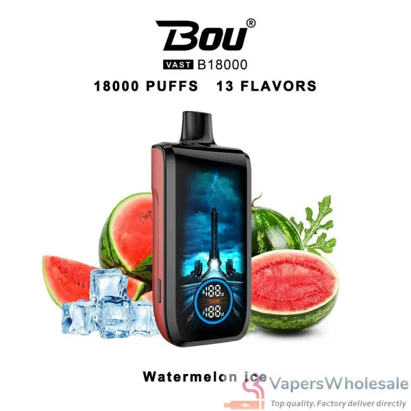 BOU VAST 18000 Puffs Disposable Vape Wholesale-22ml E-liquid，Multiple Nicotine 13 Flavors