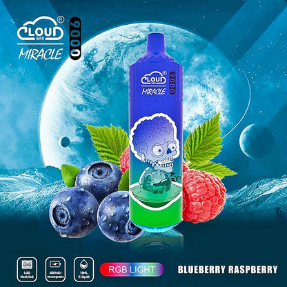 Cloud Bar Miracle 9000 Puffs 2% 3% 5% Nicotine Rechargeable Disposable vape