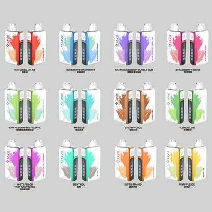LAVIE ICE KING 50000 Puffs 5-Level Coolness and Power Adjustment Disposable Vape Wholesale-850mAh Battery, 24ml E-liquid, Multiple Nicotine 12 Flavors