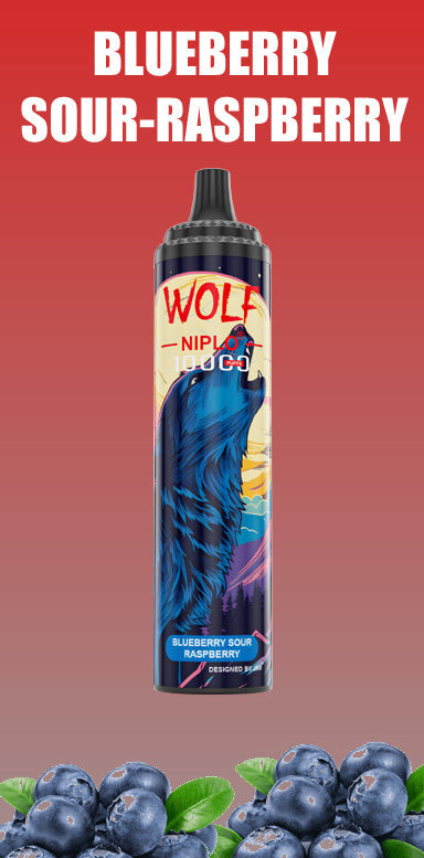 JNR Wolf Niplo 10000-650mAh Battery, 20ml E-liquid, Multiple Nicotine 18 Flavors