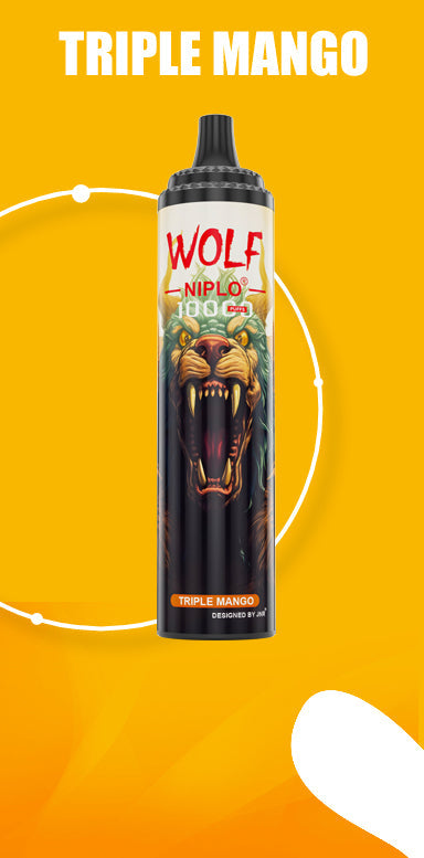 JNR Wolf Niplo 10000-650mAh Battery, 20ml E-liquid, Multiple Nicotine 18 Flavors