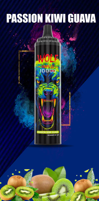 JNR Wolf Niplo 10000-650mAh Battery, 20ml E-liquid, Multiple Nicotine 18 Flavors