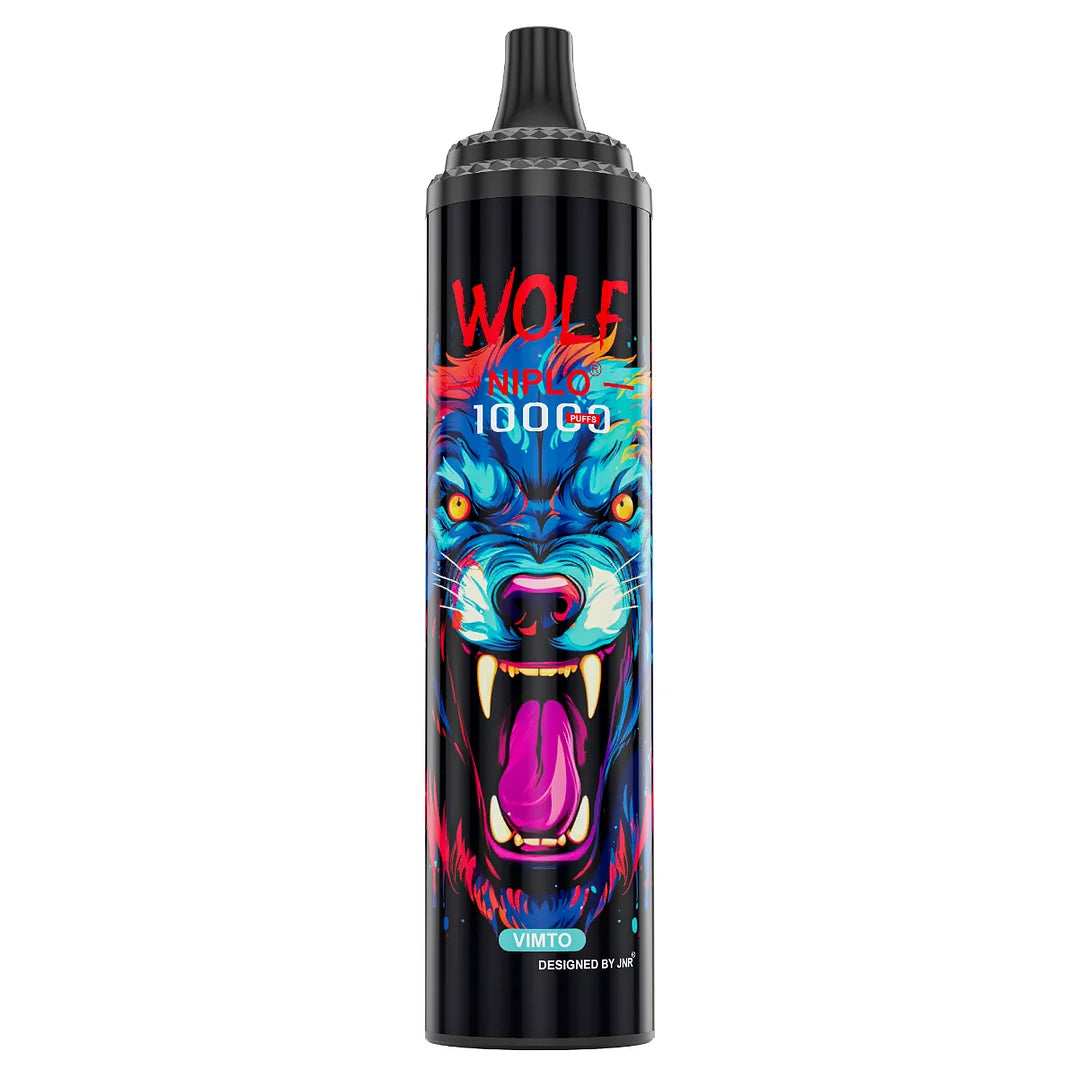 JNR Wolf Niplo 10000-650mAh Battery, 20ml E-liquid, Multiple Nicotine 18 Flavors