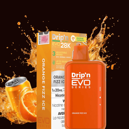 Drip'n Envi EVO 28k Disposable Vape-Orange Fizz Ice