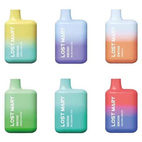 LOST MARY Disposable by Elf bar 3500 2 ml disposable 20 mg Rechargeable Battery Auto Draw Activated