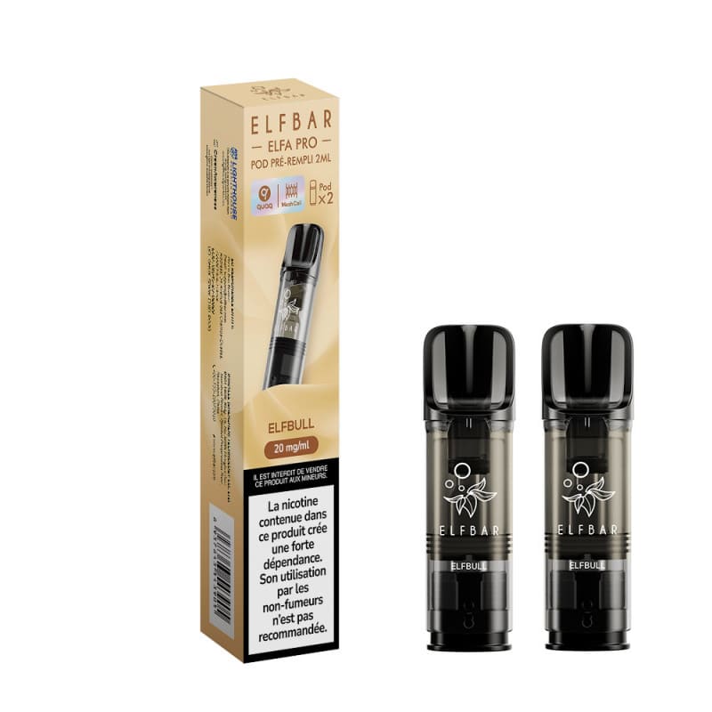 ELFBAR ELFA Pro - Pack de 2 Cartouches 2ml 600 Puffs
