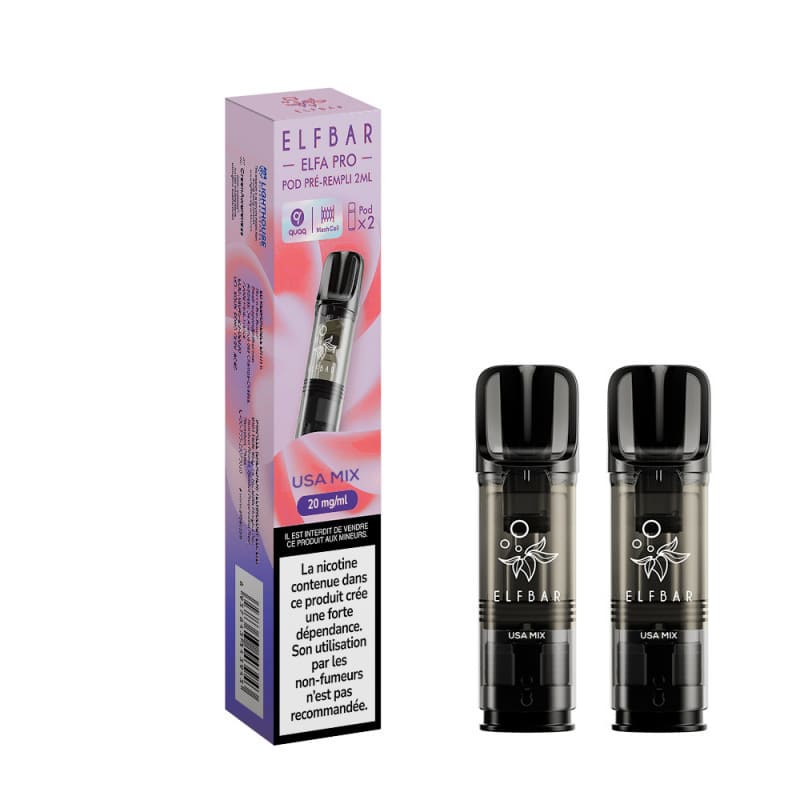 ELFBAR ELFA Pro - Pack de 2 Cartouches 2ml 600 Puffs