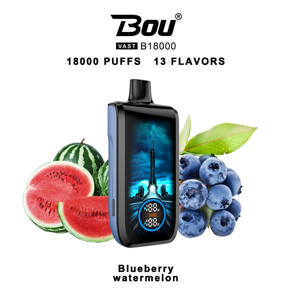 BOU VAST 18000 Puffs Disposable Vape Wholesale-22ml E-liquid，Multiple Nicotine 13 Flavors