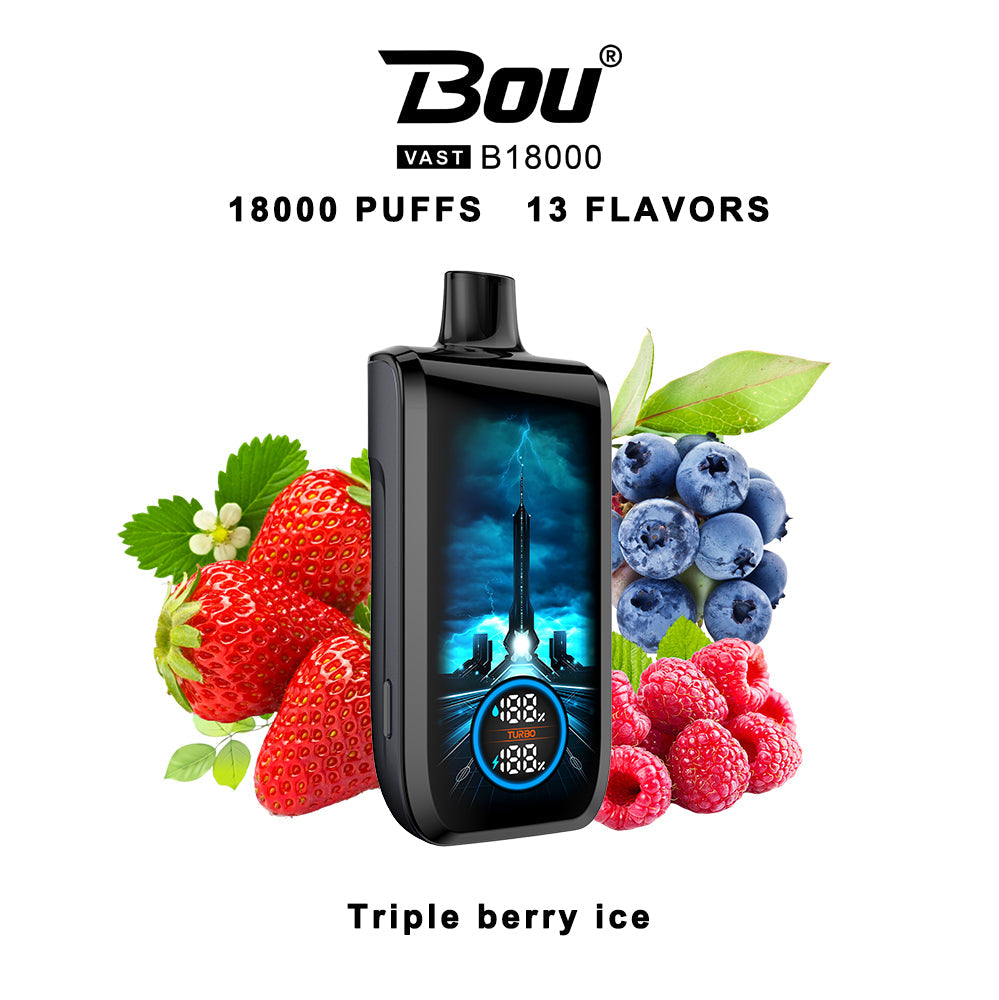 BOU VAST 18000 Puffs Disposable Vape Wholesale-22ml E-liquid，Multiple Nicotine 13 Flavors