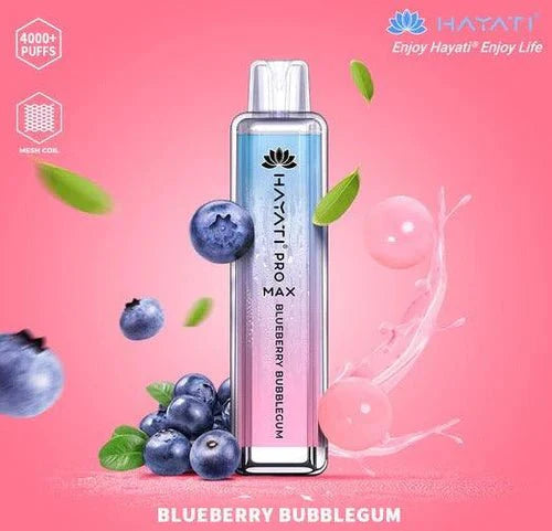 Hayati Pro Max 4000 - Blueberry Bubblegum 0mg