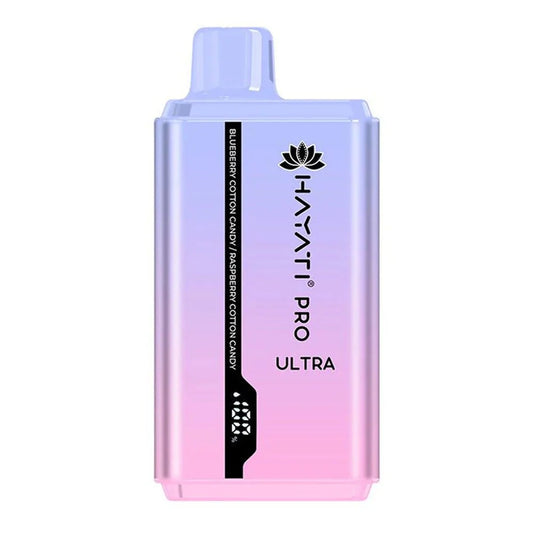 Hayati Pro Ultra 15000 Puffs - Blueberry Cotton Candy / Raspberry Cotton Candy 0mg