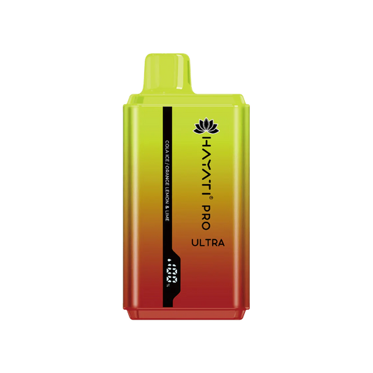 Hayati Pro Ultra 15000 Puffs - Cola Ice / Orange Lemon & Lime 0mg Box  of 10