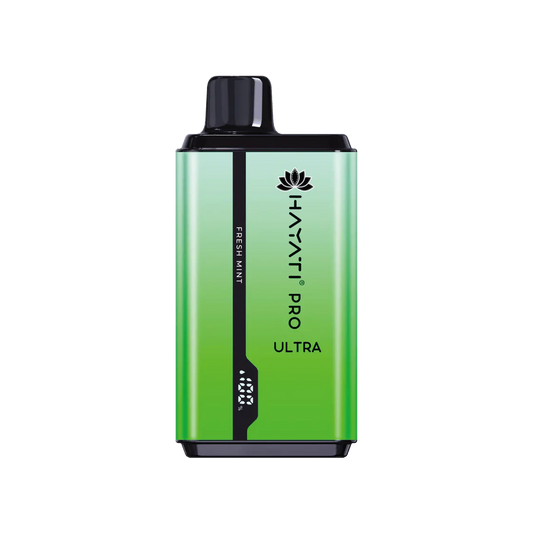 Hayati Pro Ultra 15000 Puffs - Fresh Mint 0mg Box  of 10