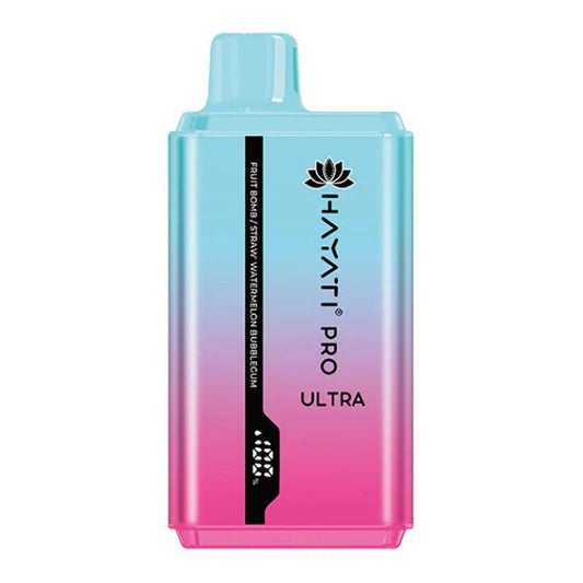Hayati Pro ultra 15000 Puff - Fruit Bomb / Strawberry Watermelon Bubblegum 0mg