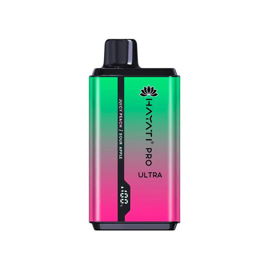 Hayati Pro ultra 15000 - Sour Apple / Juicy Peach 0mg