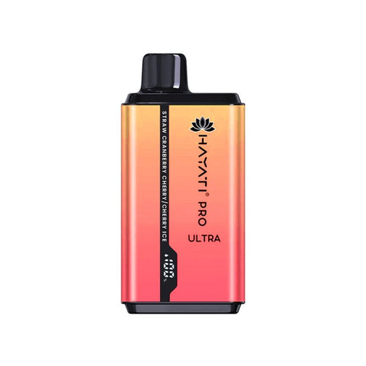 Hayati Pro ultra 15000 Puff - Straw' Cranberry Cherry / Cherry Ice 0mg