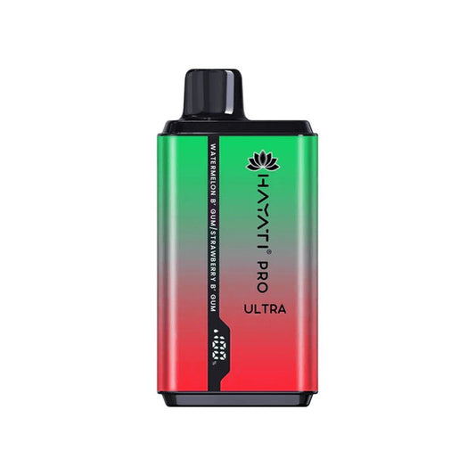 Hayati Pro ultra 15000 Puff - Watermelon B'gum / Strawberry B'gum 0mg
