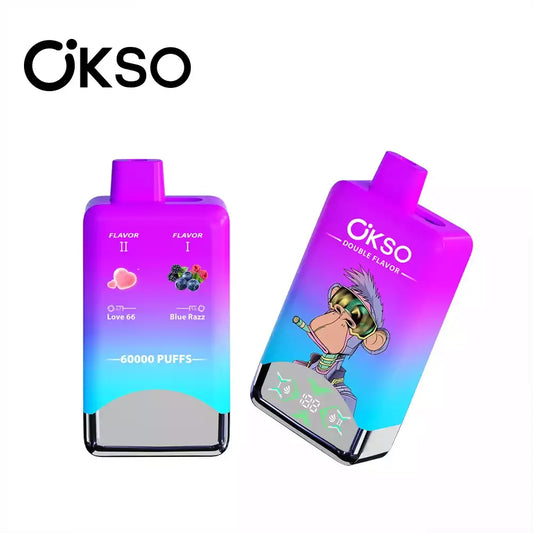 OKSO Double Flavor 60000 Puffs 60k LED Screen Disposable Vape