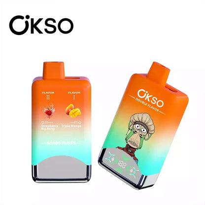 OKSO Double Flavor 60000 Puffs 60k LED Screen Disposable Vape