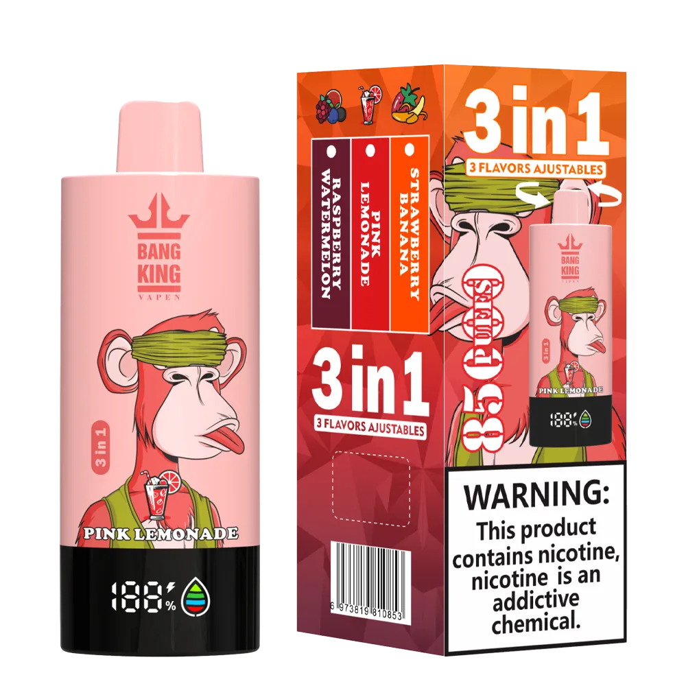 Bang King Triple 85K 3‑in‑1 Disposable Vape | 85,000 Puffs | Triple Flavor Pods