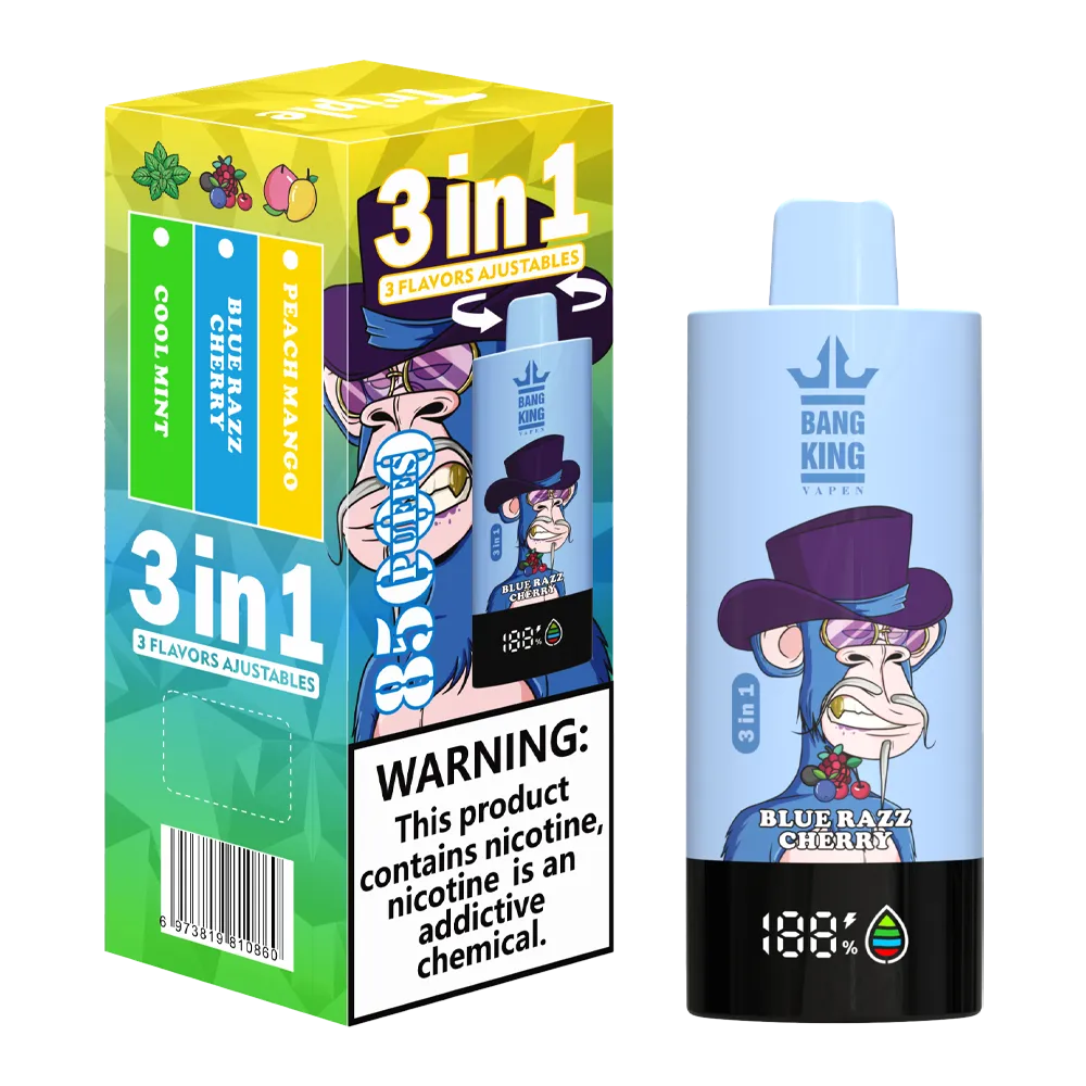 Bang King Triple 85K 3‑in‑1 Disposable Vape | 85,000 Puffs | Triple Flavor Pods
