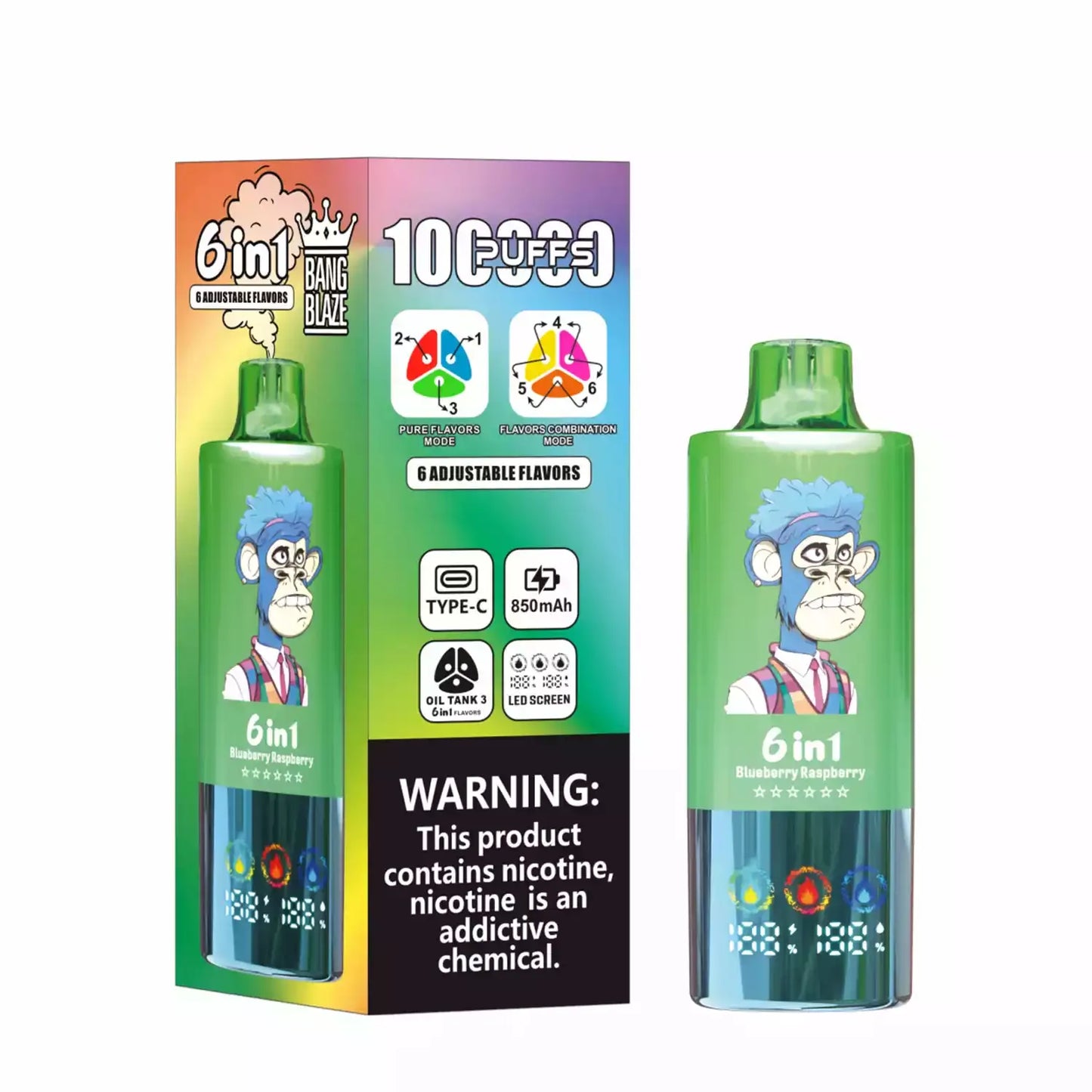 Bang Blaze 100000 Puffs 6 in 1 Flavors – Ultimate 100k Vape Experience