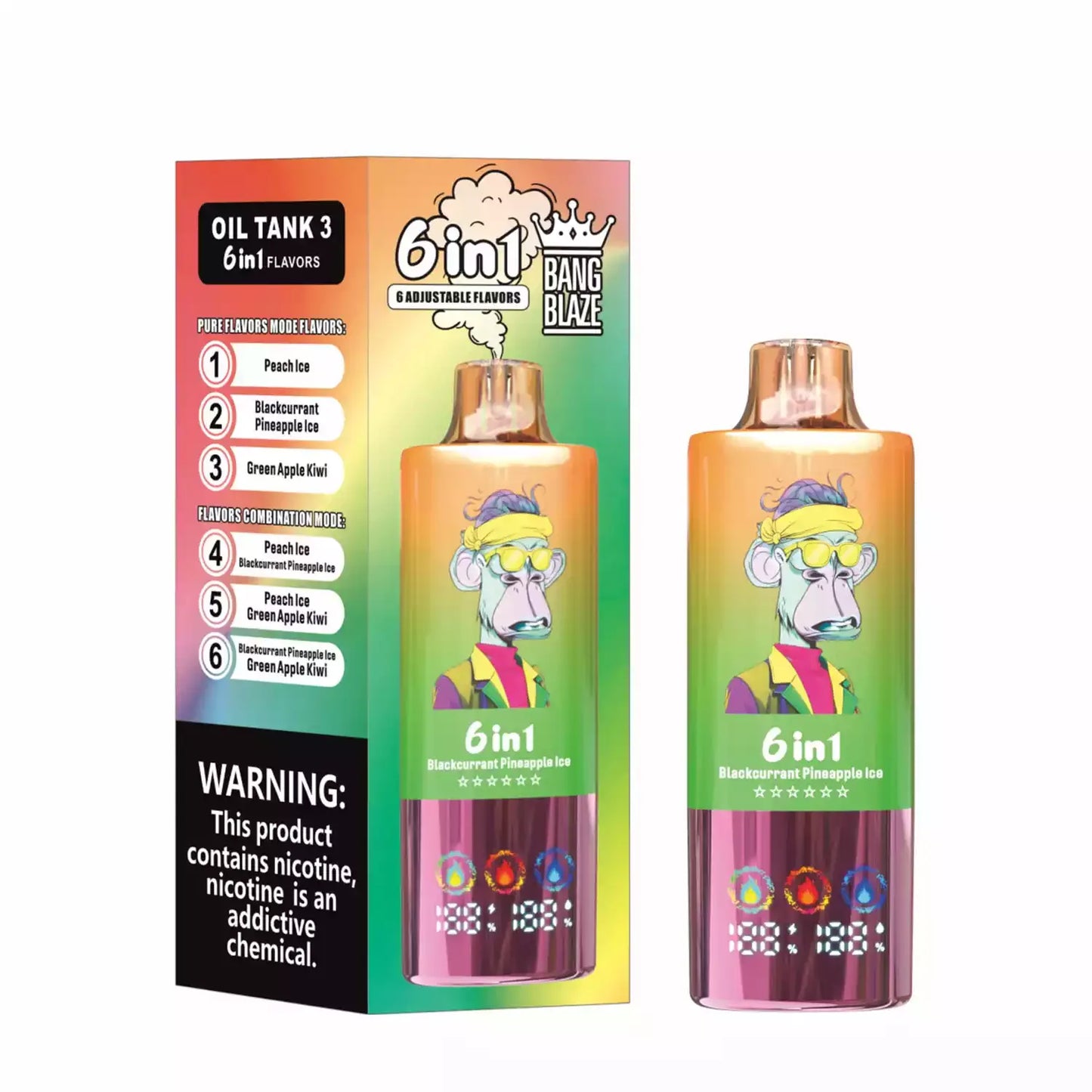 Bang Blaze 100000 Puffs 6 in 1 Flavors – Ultimate 100k Vape Experience